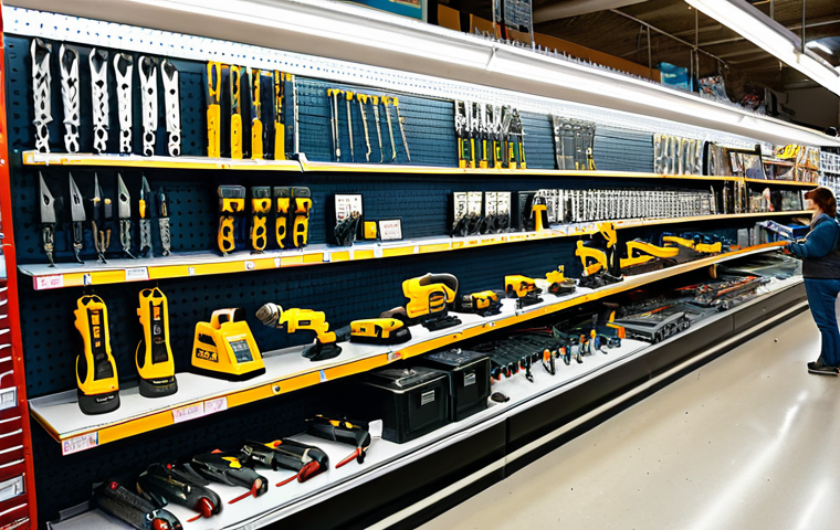 Safe Shopping Scene**

"A person in appropriate clothing browsing electrical tools in a well-lit hardware store. Focus on a variety of drills, saws, and sanders on display.  Fully clothed, safe for work, professional, family-friendly environment.  Perfect anatomy, natural proportions, high quality."

**