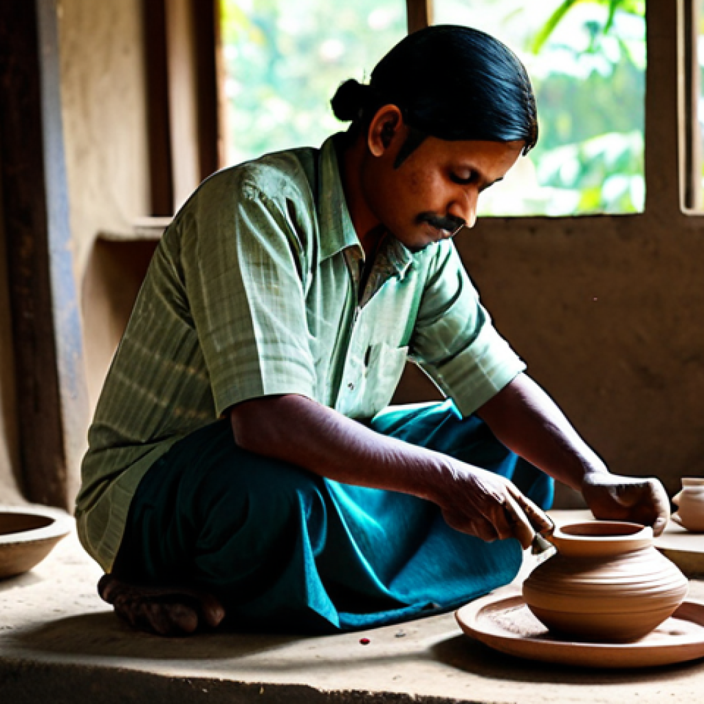 전동 공구 배터리 종류 및 차이 - **A skilled artisan in Bangladesh, fully clothed in traditional attire, working diligently on crafti...