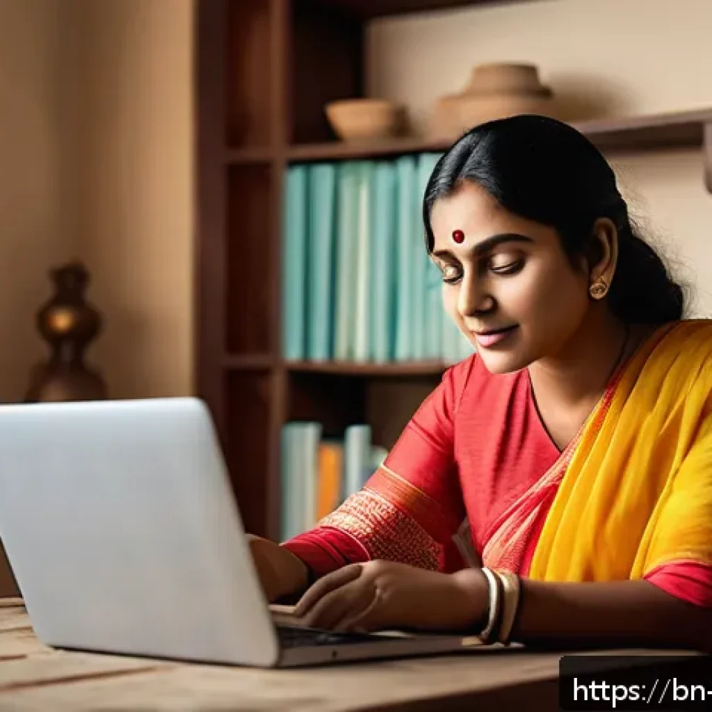 전동 공구 온라인 쇼핑몰 비교 - A detailed scene of a Bengali online shopper at home, comparing power tool prices and offers on mult...