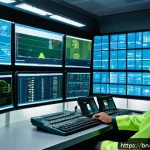 전동 공구 속도 조절 기능 - A high-tech industrial control room showcasing advanced sensor calibration for precise motion contro...